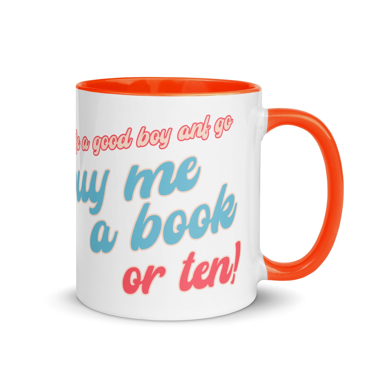 Buy Me Books Mug with Color Inside