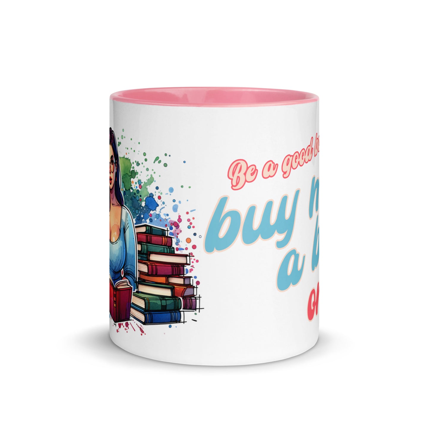 Buy Me Books Mug with Color Inside