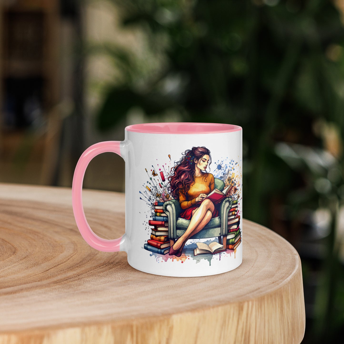 It's not hoarding if it's Books Mug with Color Inside
