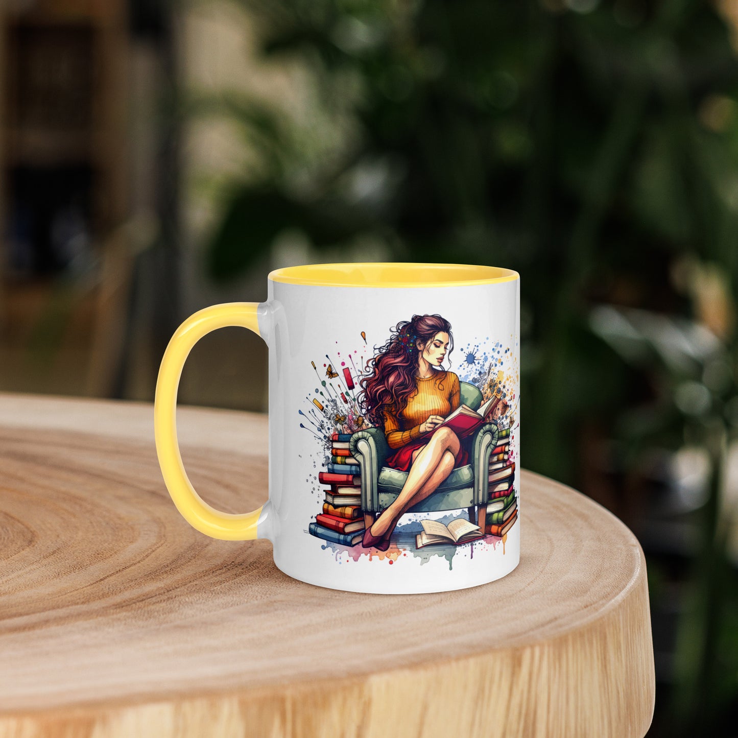 It's not hoarding if it's Books Mug with Color Inside