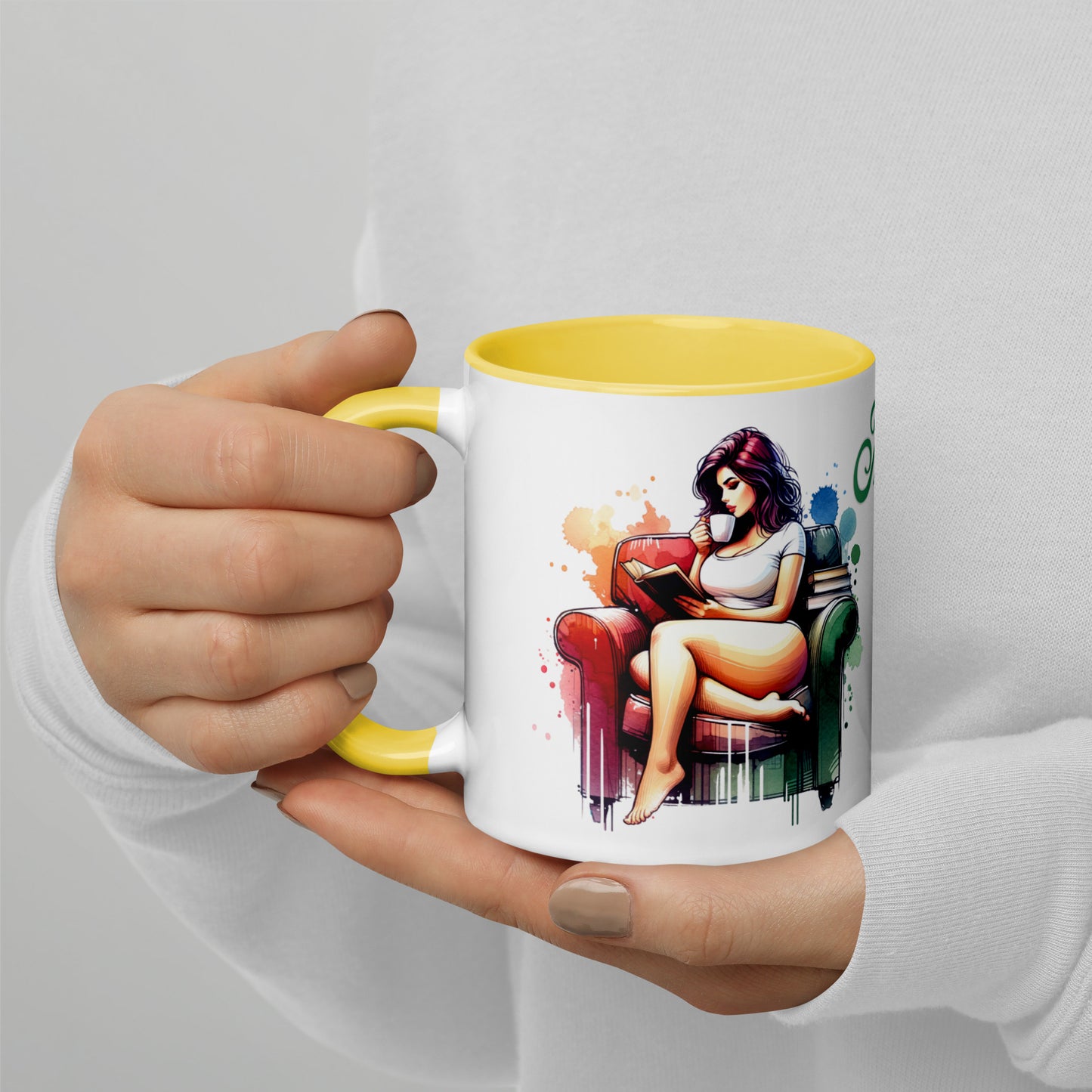 My Weekend Plans Mug with Color Inside