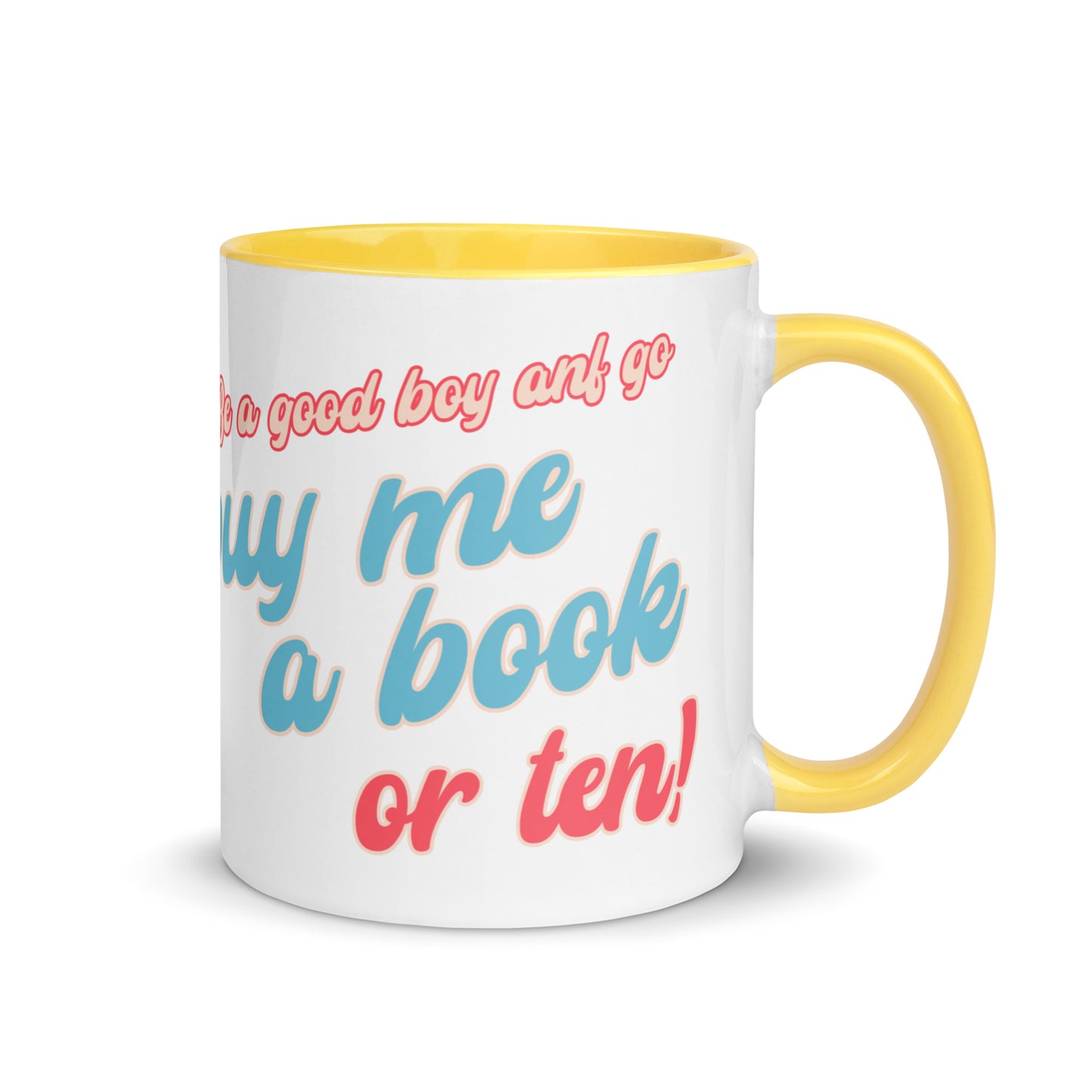 Buy Me Books Mug with Color Inside