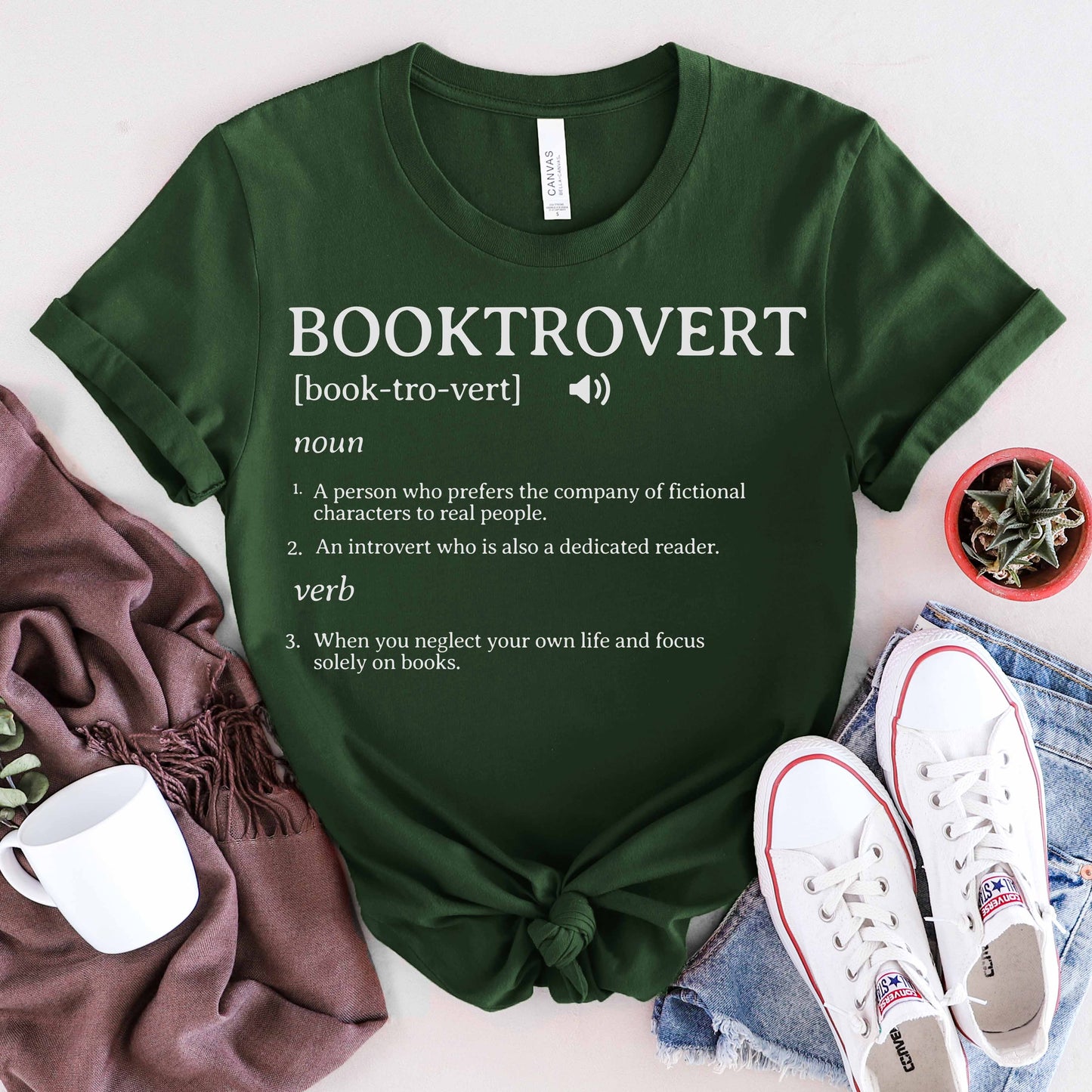 Booktrovert Tee