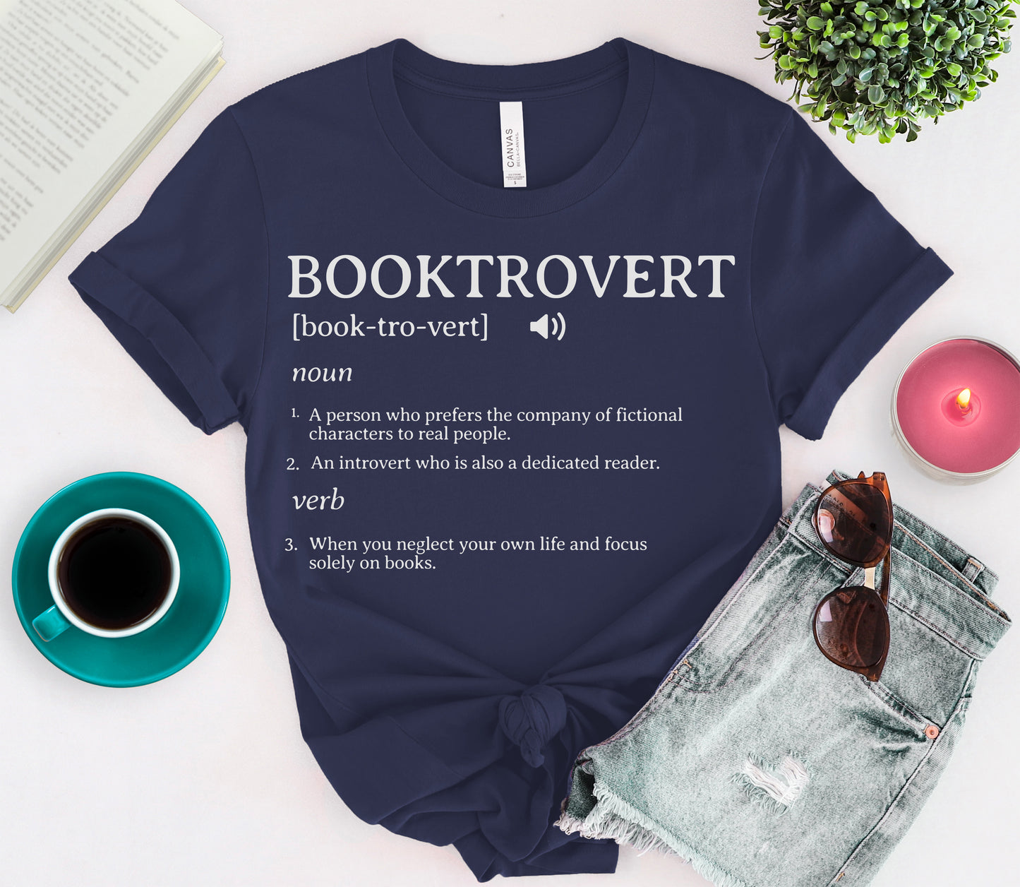 Booktrovert Tee
