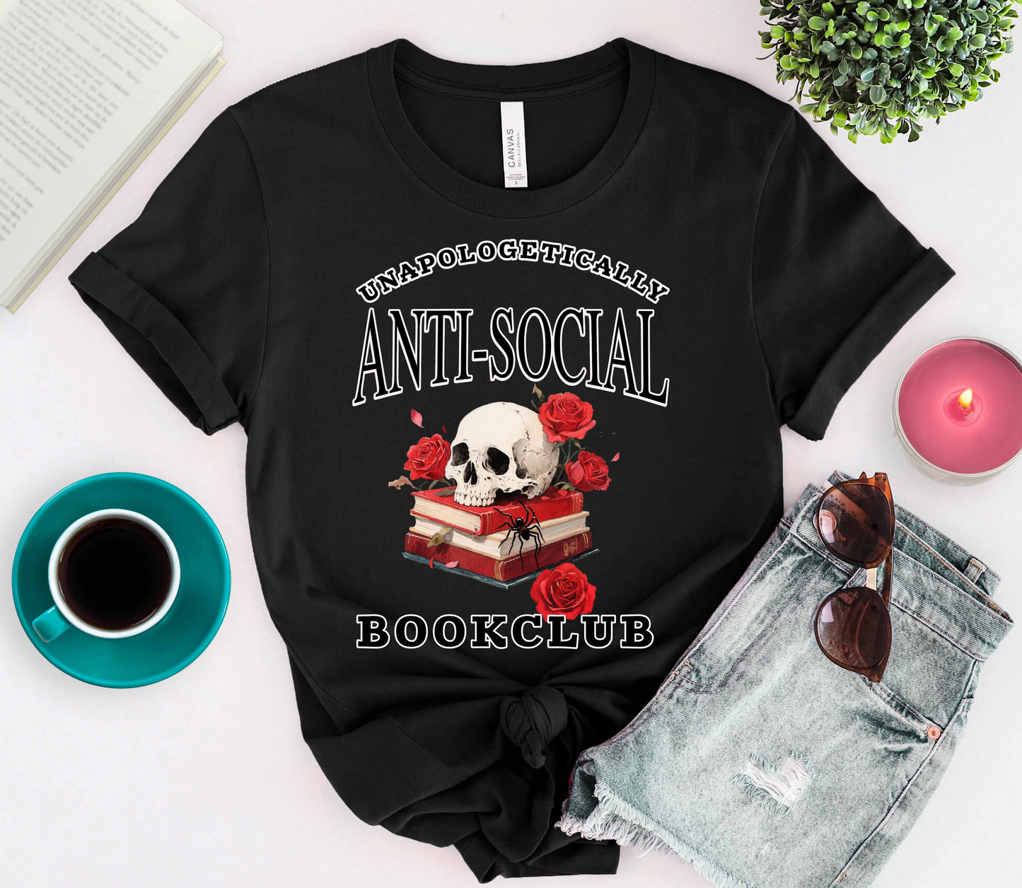 Antisocial Bookclub Tee