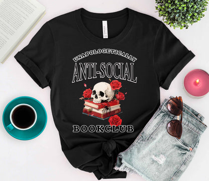 Antisocial Bookclub Tee