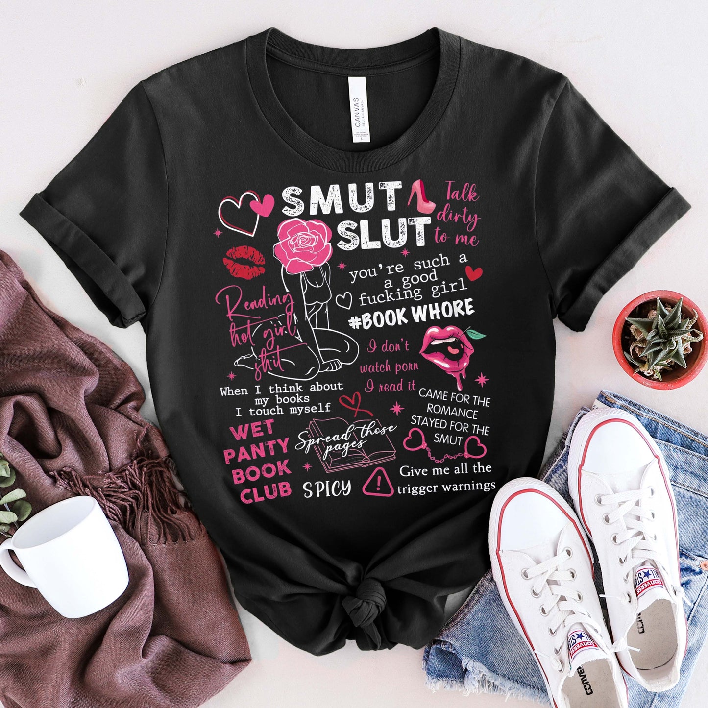 Talk Dirty to Me About Books Tee