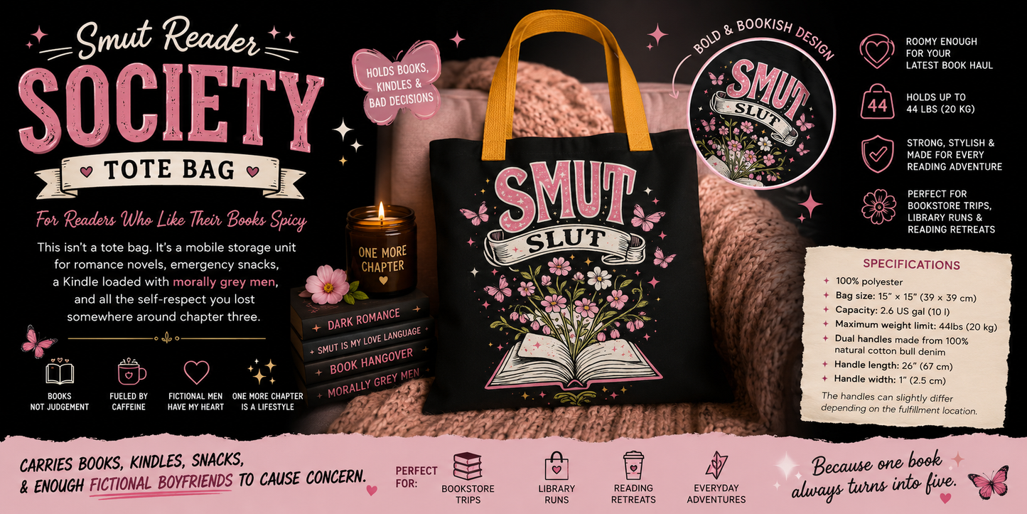 Smut Reader Society Tote Bag