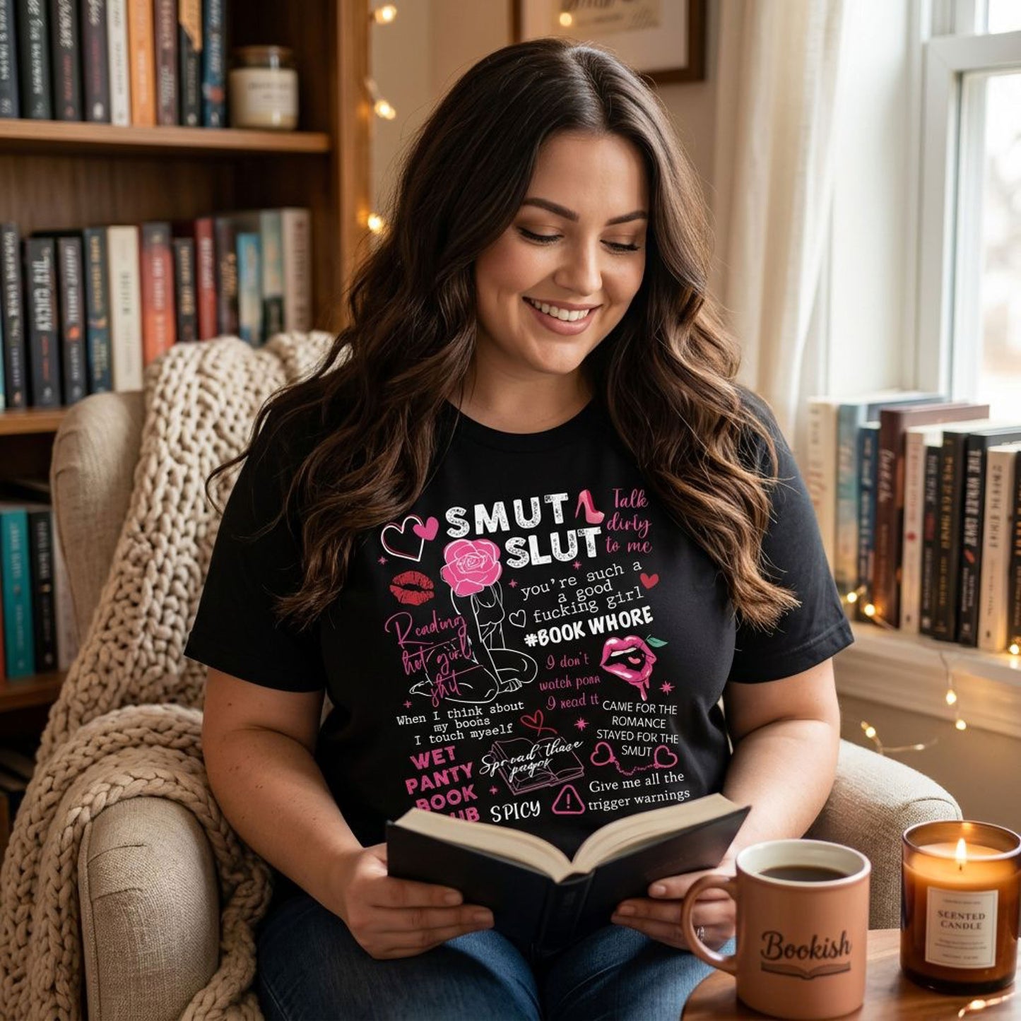 Talk Dirty to Me About Books Tee