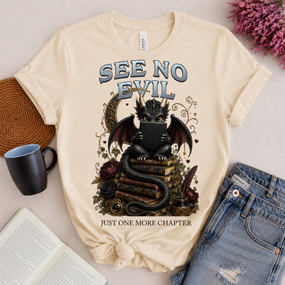 See No Evil Book Dragon Tee