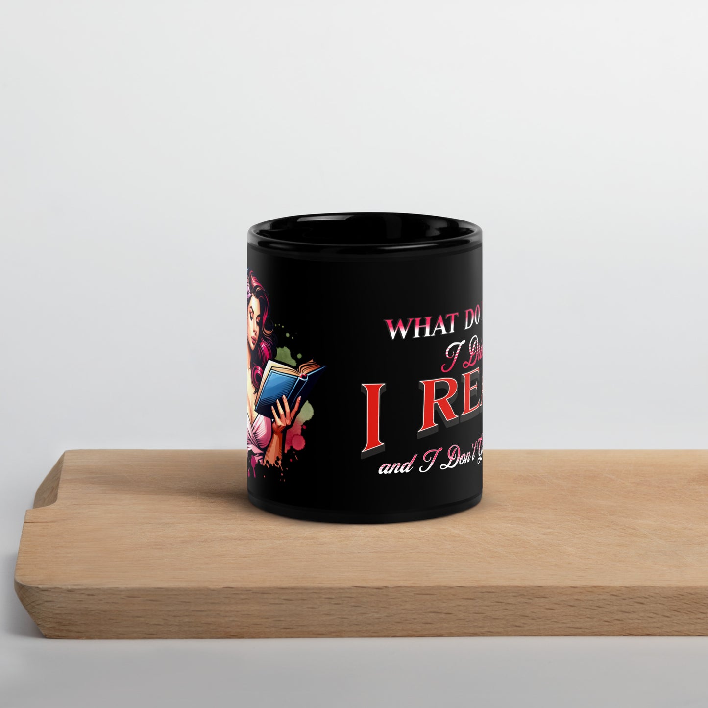 What do i do? Black Glossy Mug