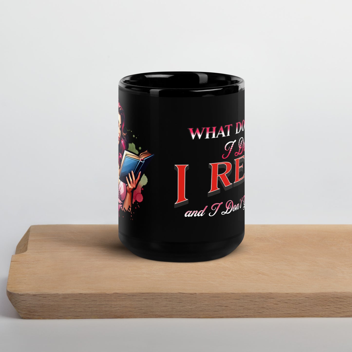 What do i do? Black Glossy Mug