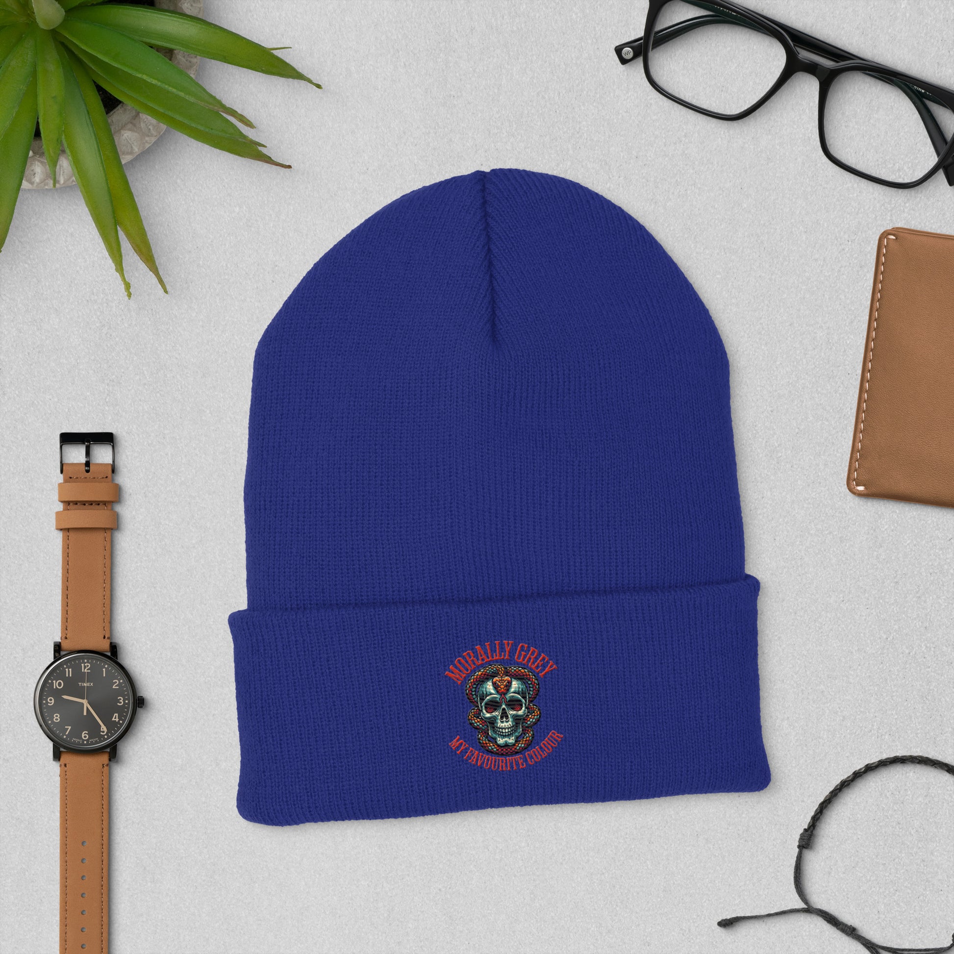 Morally Grey Beanie - Bookslut Shirts