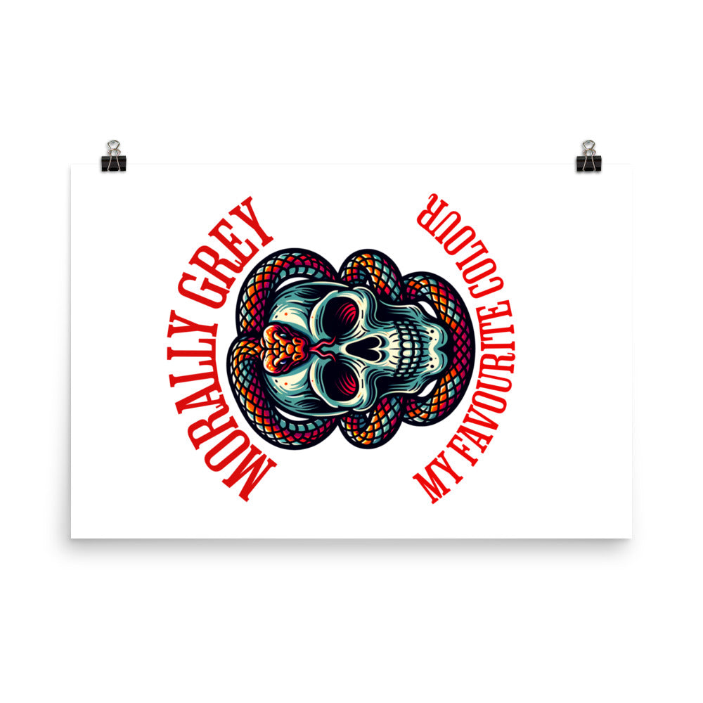 Morally Grey Poster - Bookslut Shirts