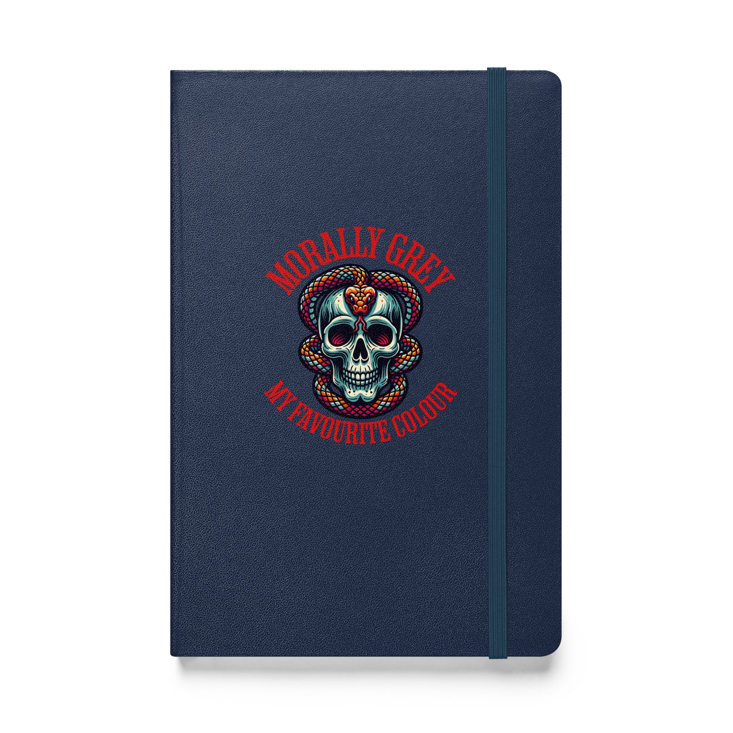 Morally Grey Hardcover notebook - Bookslut Shirts