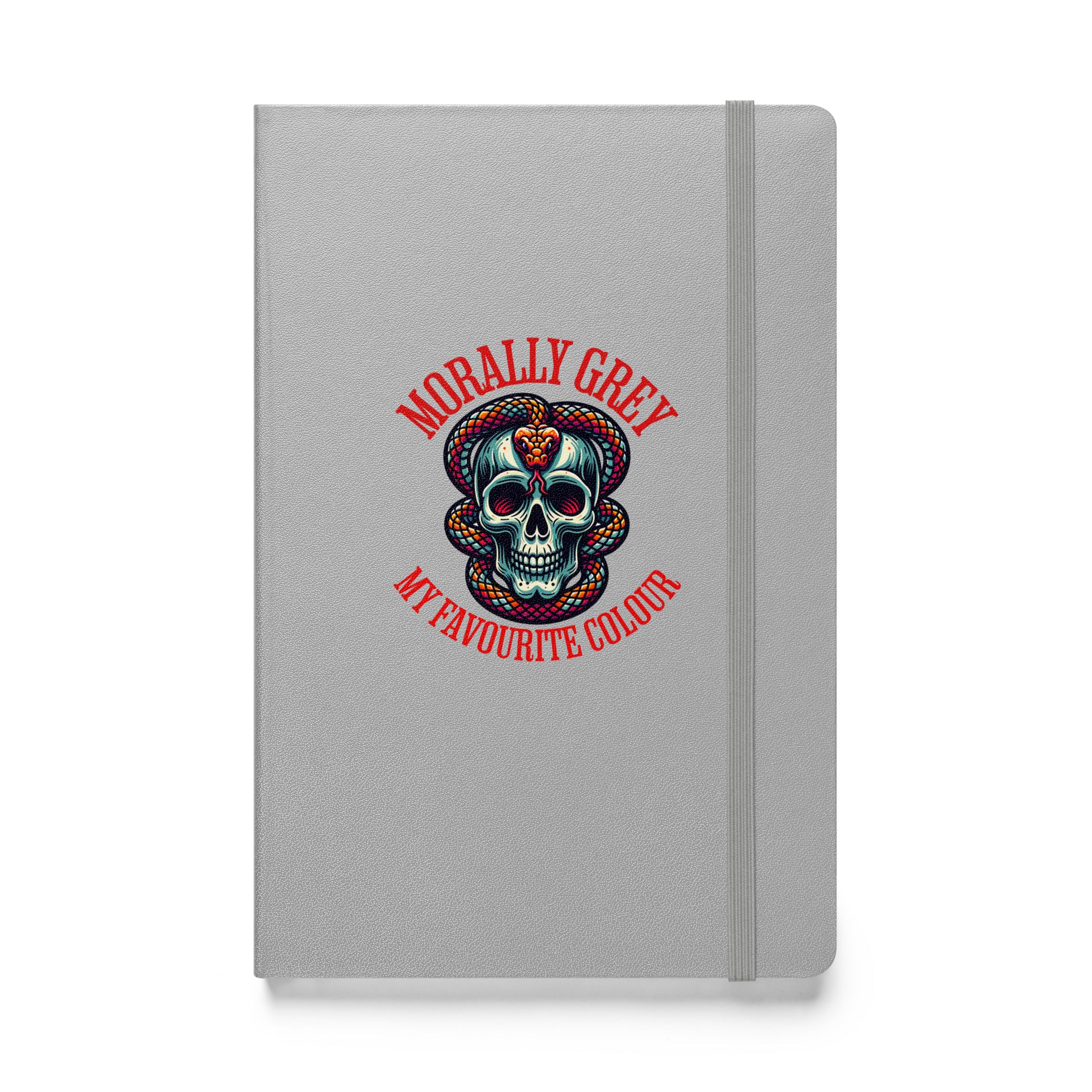 Morally Grey Hardcover notebook - Bookslut Shirts