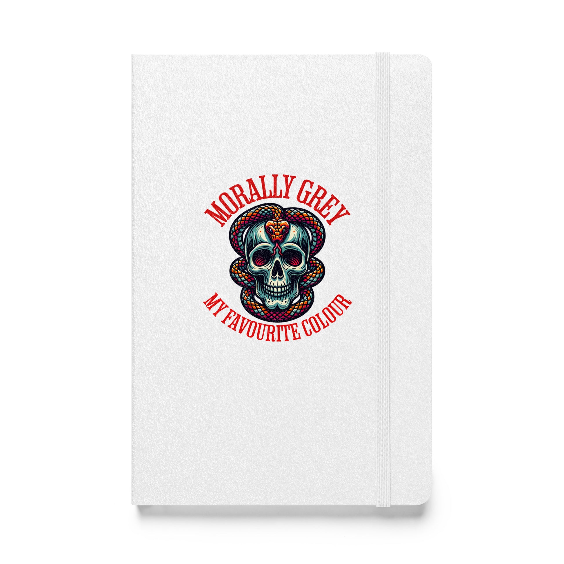 Morally Grey Hardcover notebook - Bookslut Shirts