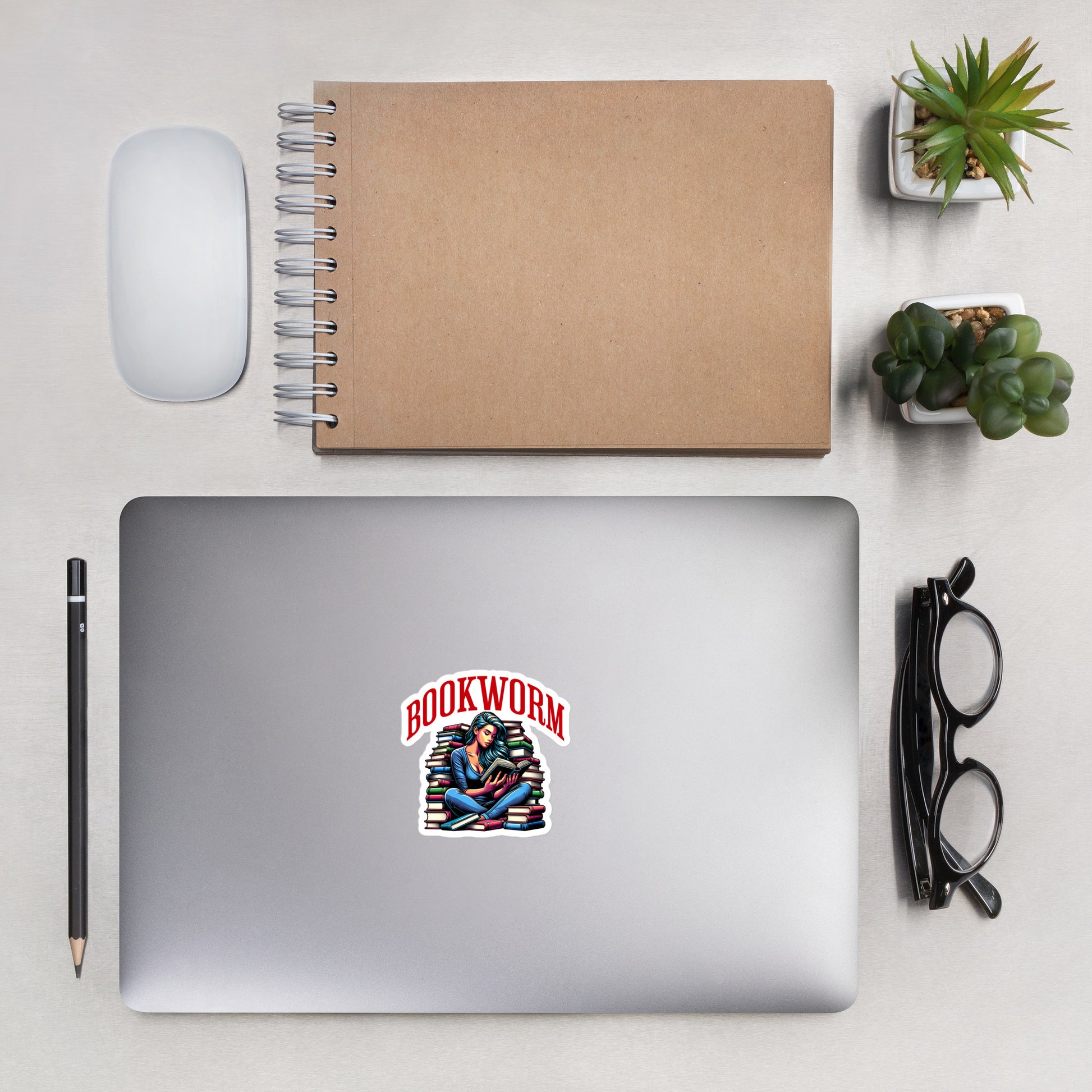 Bookworm stickers - Bookslut Shirts