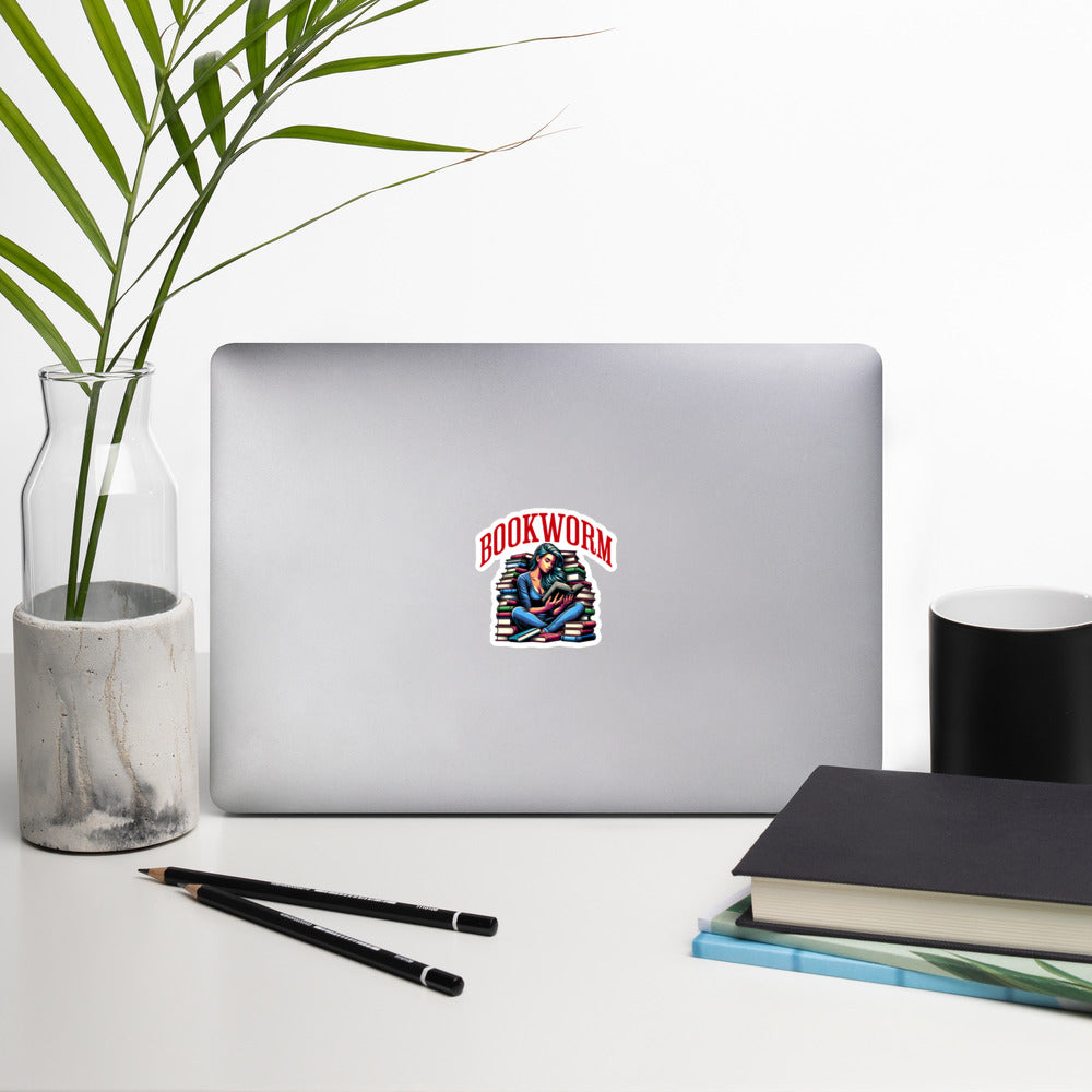 Bookworm stickers - Bookslut Shirts
