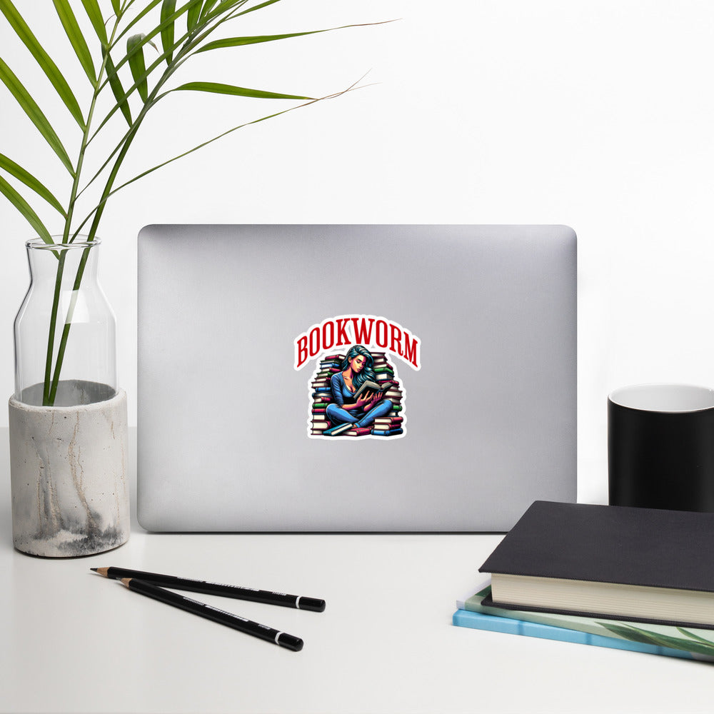 Bookworm stickers - Bookslut Shirts