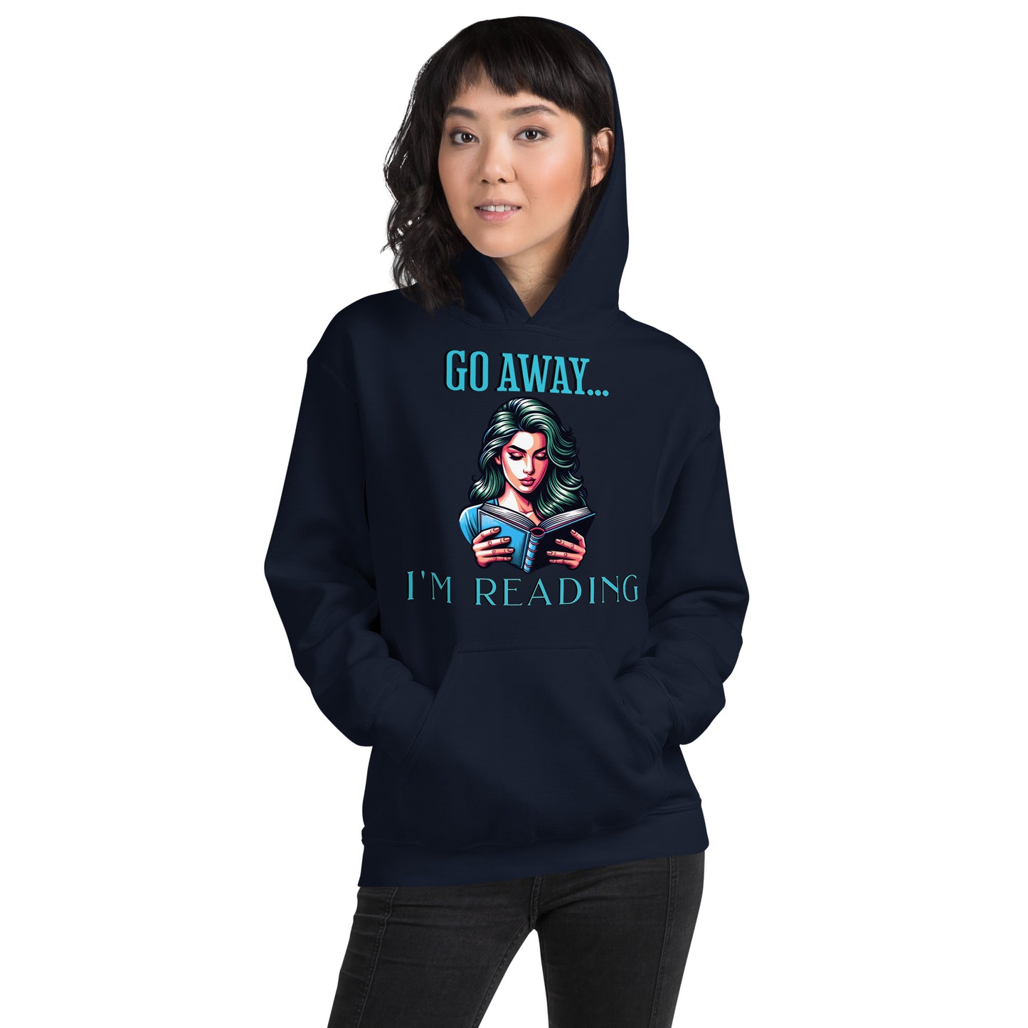 I'm Reading... Unisex Cozy Hoodie - Bookslut Shirts