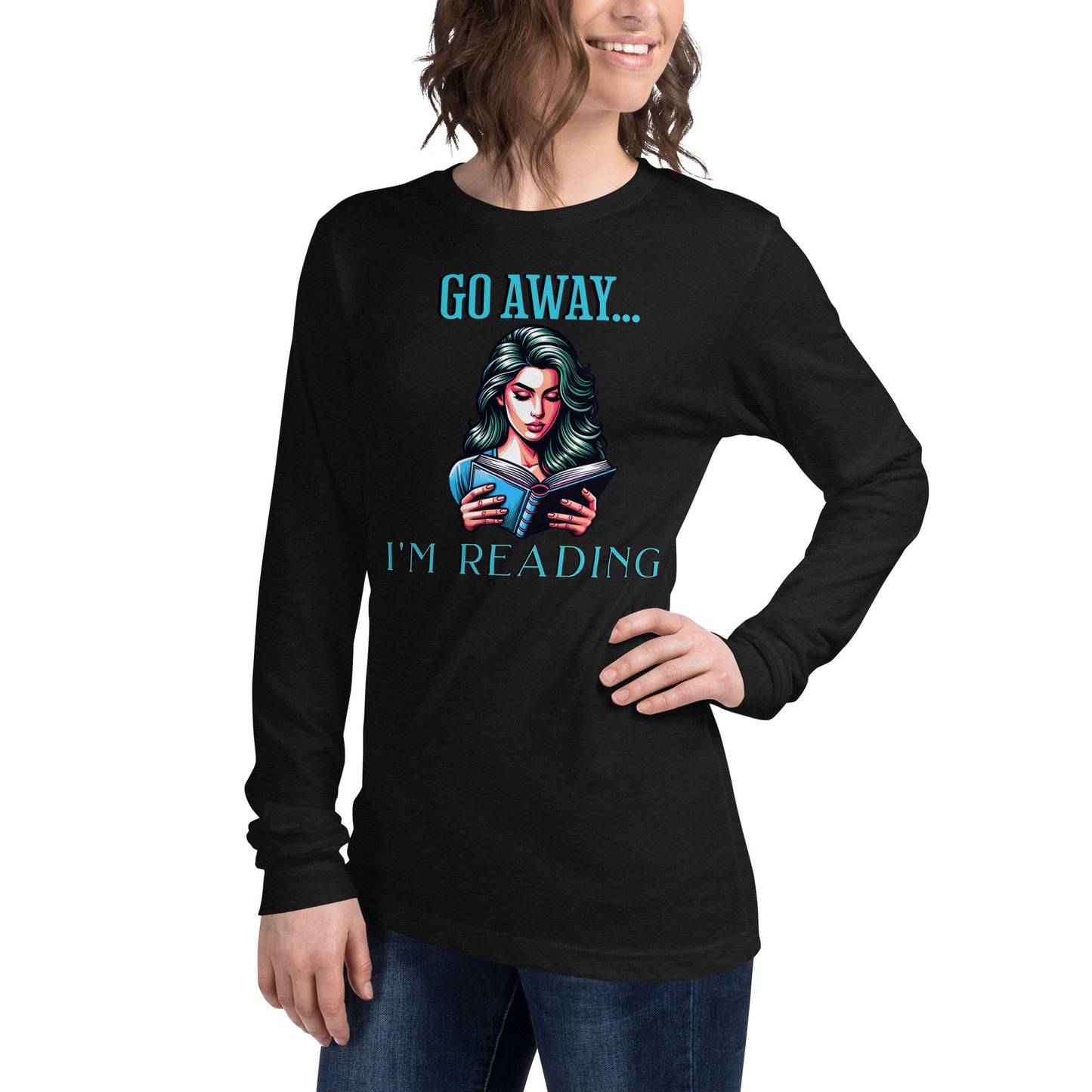 I'm Reading... Unisex Long Sleeve Tee - Bookslut Shirts