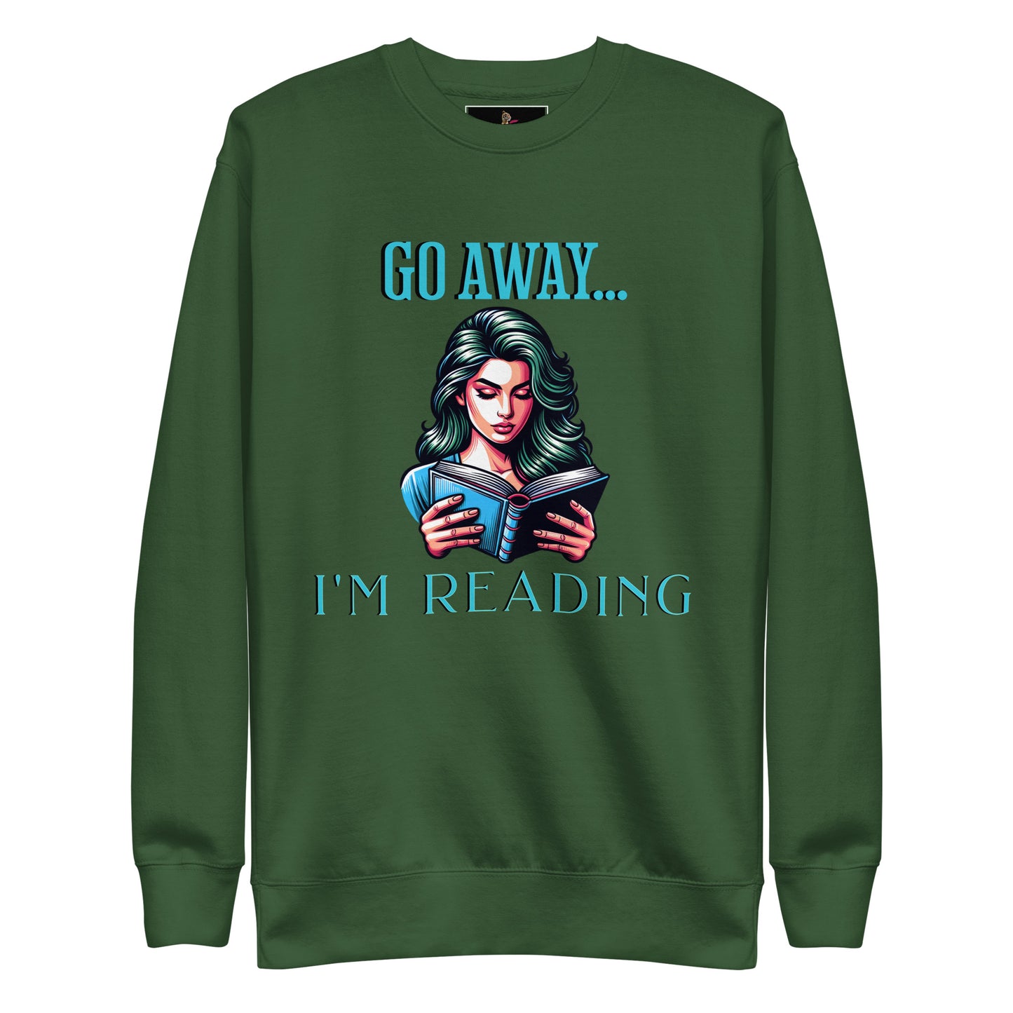 I'm Reading Unisex Premium Sweatshirt - Bookslut Shirts