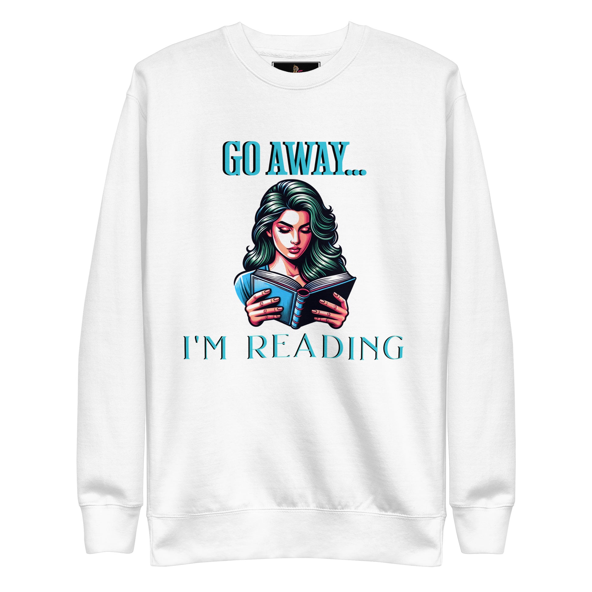 I'm Reading Unisex Premium Sweatshirt - Bookslut Shirts