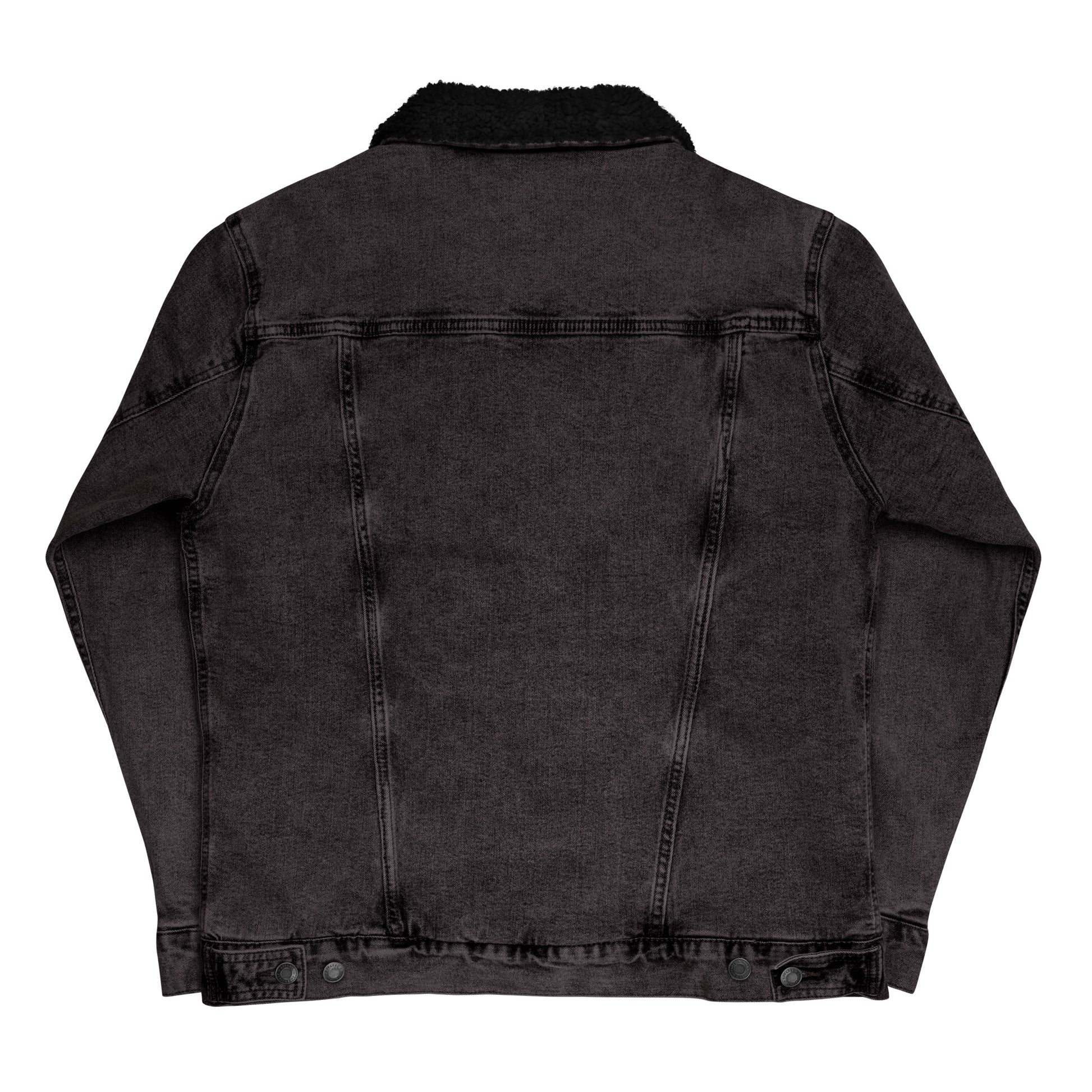 Morally Grey Unisex denim sherpa jacket - Bookslut Shirts