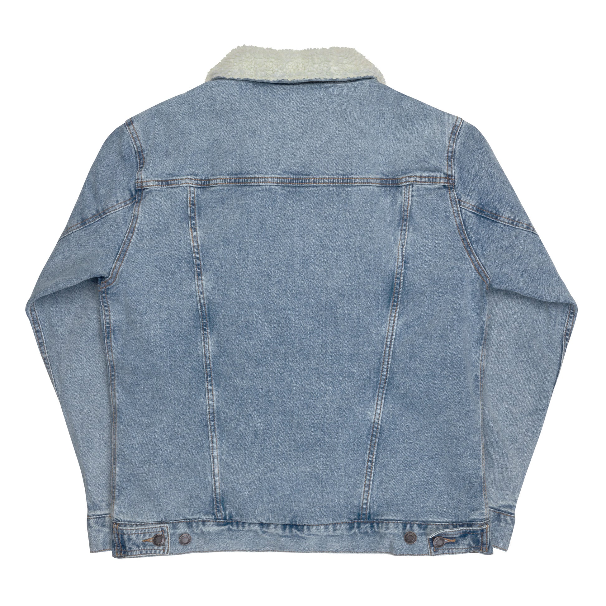 Morally Grey Unisex denim sherpa jacket - Bookslut Shirts