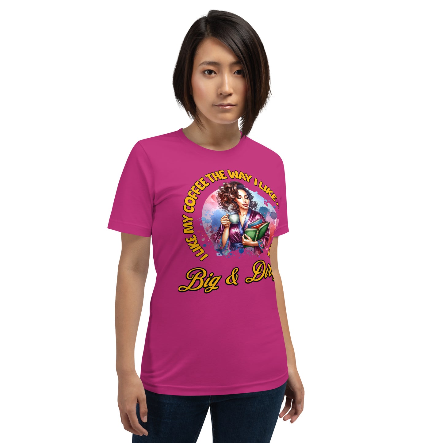 I Like my Coffee like i like my books Unisex t-shirt