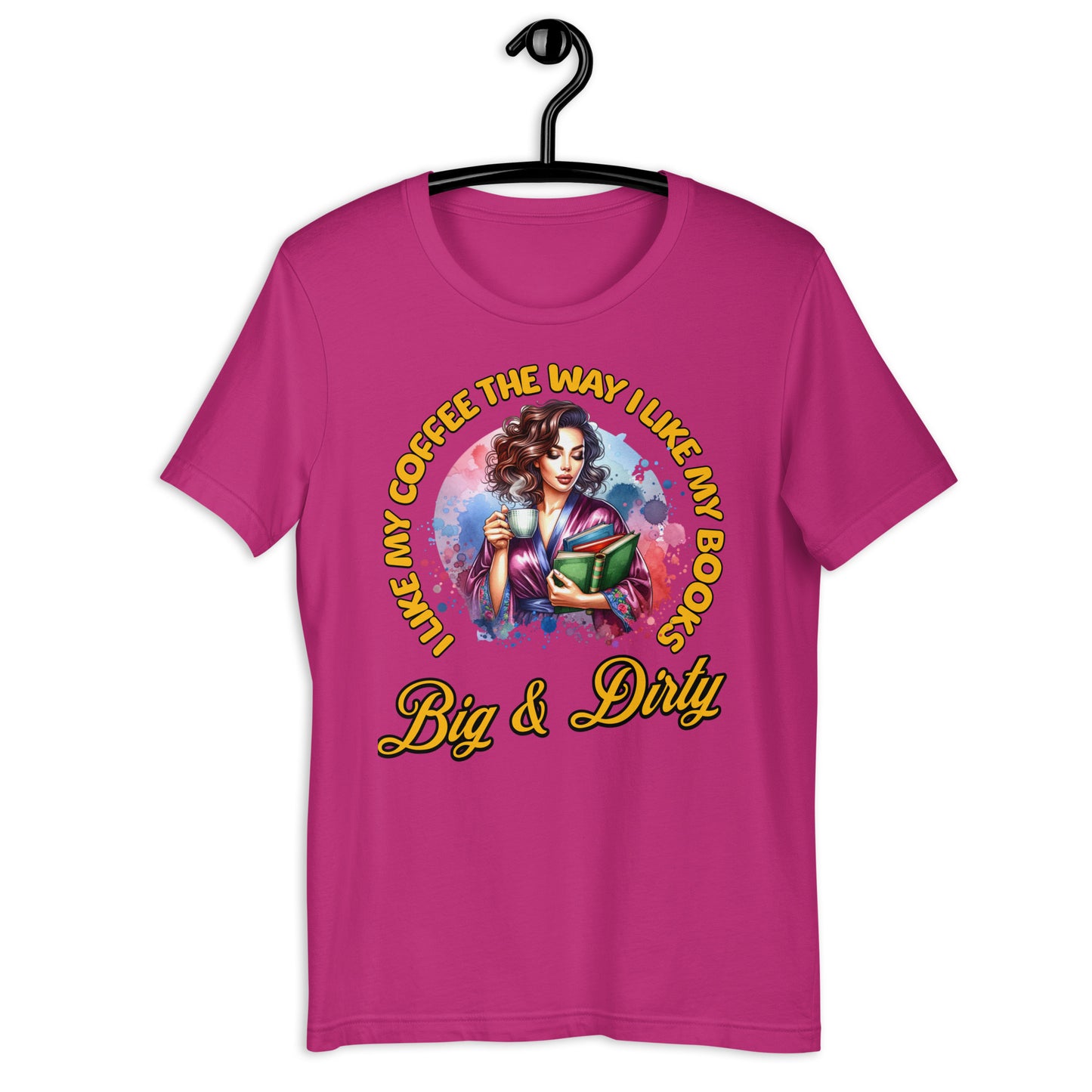 I Like my Coffee like i like my books Unisex t-shirt