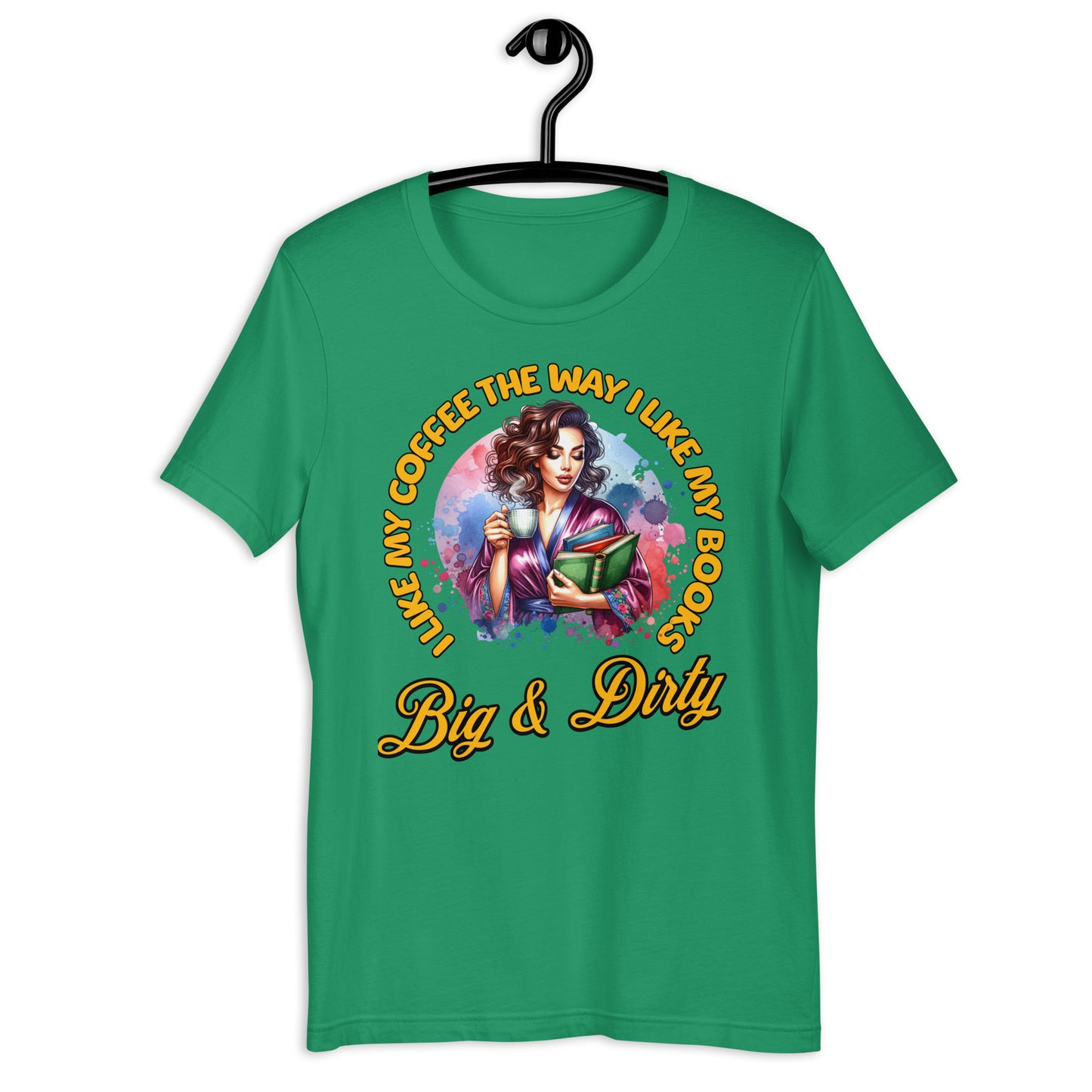 I Like my Coffee like i like my books Unisex t-shirt