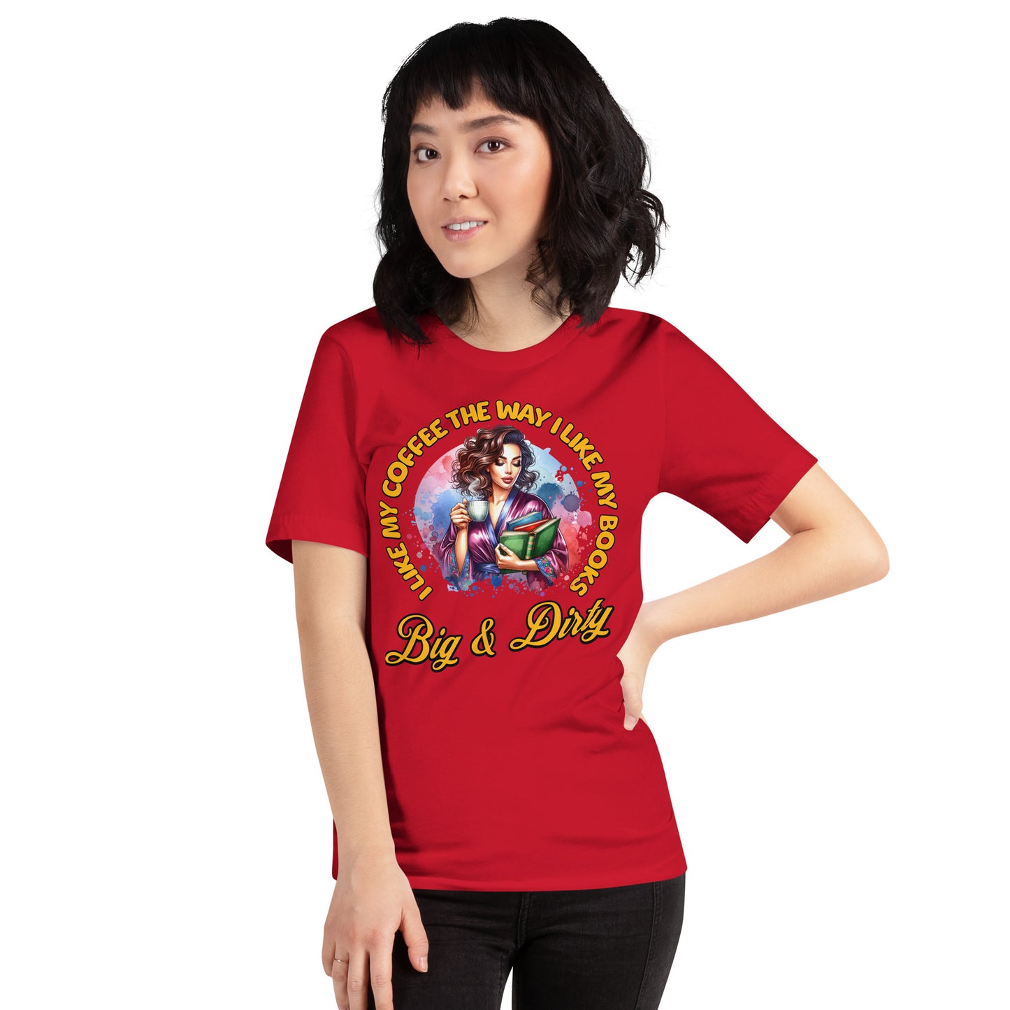 I Like my Coffee like i like my books Unisex t-shirt