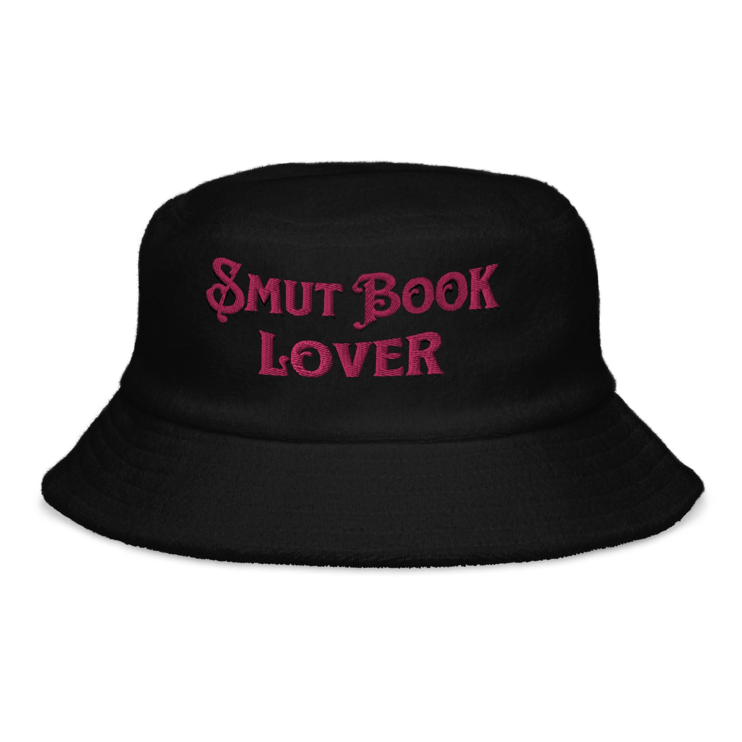 Smut Book Lover Unstructured terry cloth bucket hat