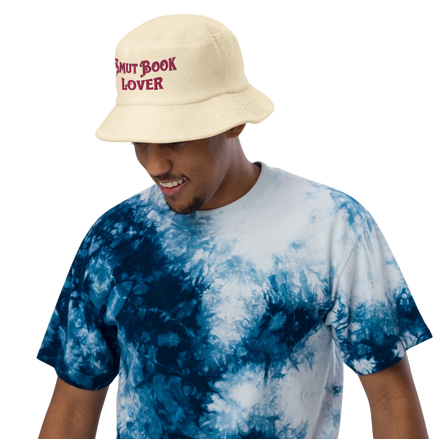 Smut Book Lover Unstructured terry cloth bucket hat