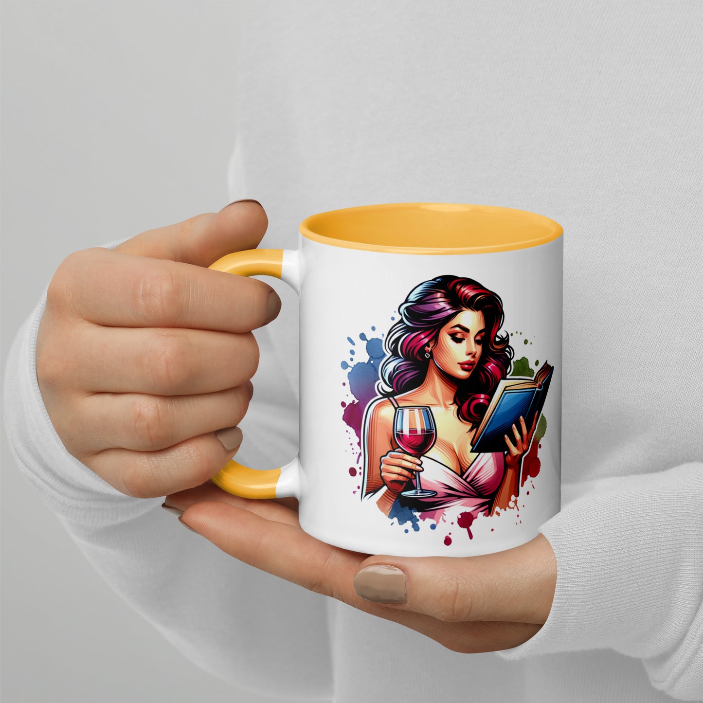 What do i do? Mug with Color Inside
