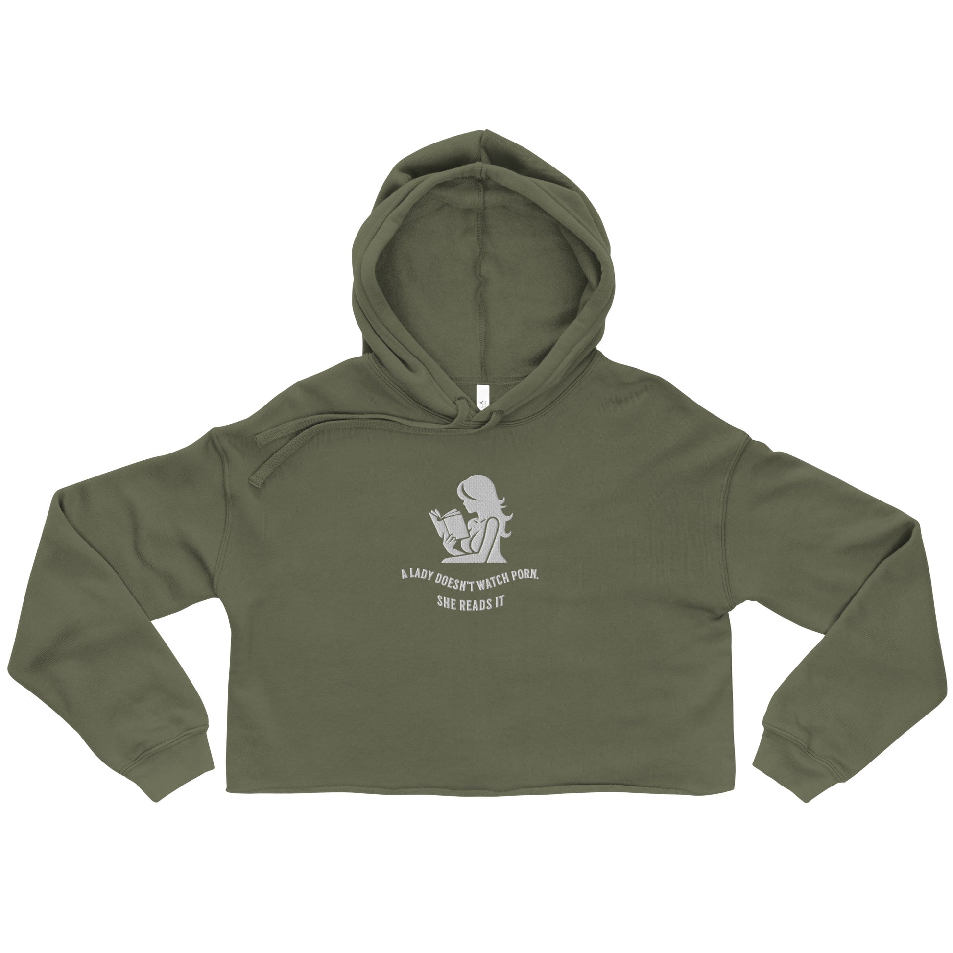 ALDRP Crop Hoodie - Bookslut Shirts
